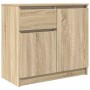Aparador con cajón roble Sonoma 71x35x65 cm madera ingeniería von , Sideboards - Ref: Foro24-861600, Preis: 75,50 €, Rabatt: %