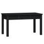 Banco de jardín madera maciza pino negro 80x44x45 cm de vidaXL, Bancos de jardín - Ref: Foro24-824001, Precio: 60,20 €, Descu...