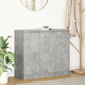 Aparador de madera de ingeniería gris hormigón 85x34x76 cm von , Sideboards - Ref: Foro24-861628, Preis: 92,01 €, Rabatt: %