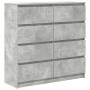 Aparador de madera de ingeniería gris hormigón 100x35x99 cm by , Sideboards - Ref: Foro24-3328492, Price: 164,67 €, Discount: %