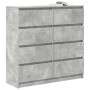 Aparador de madera de ingeniería gris hormigón 100x35x99 cm de , Aparadores - Ref: Foro24-3328492, Precio: 170,90 €