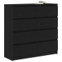 Aparador de madera de roble negro 100x35x99 cm by , Sideboards - Ref: Foro24-3328490, Price: 162,88 €, Discount: %
