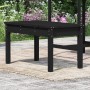 Banco de jardín madera maciza pino negro 80x44x45 cm de vidaXL, Bancos de jardín - Ref: Foro24-824001, Precio: 60,20 €, Descu...