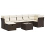 Set sofás de jardín 8 piezas y cojines ratán sintético marrón by , Garden sets - Ref: Foro24-3325319, Price: 516,13 €, Discou...