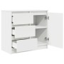 Aparador con cajón blanco 71x35x65 cm madera de ingeniería von , Sideboards - Ref: Foro24-861571, Preis: 86,95 €, Rabatt: %