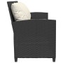 Sofá de jardín de 5 plazas con cojines ratán sintético negro by , Garden sets - Ref: Foro24-4104111, Price: 287,17 €, Discoun...