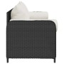Sofá de jardín de 3 plazas con cojines ratán sintético negro by , Outdoor sofas - Ref: Foro24-4104172, Price: 218,28 €, Disco...