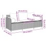 Sofá de jardín de 3 plazas con cojines ratán sintético negro by , Outdoor sofas - Ref: Foro24-4104172, Price: 218,28 €, Disco...