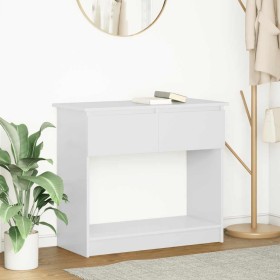 Mesa consola con cajones blanca 85,5x38,5x74,5 cm by , Side tables - Ref: Foro24-861391, Price: 64,59 €, Discount: %