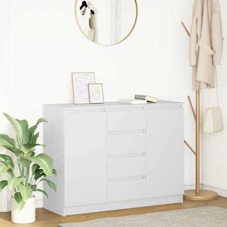 Aparador con cajones blanco 100,5x35x76 cm madera de ingeniería de , Aparadores - Ref: Foro24-3328444, Precio: 151,96 €, Desc...