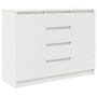 Aparador con cajones blanco 100,5x35x76 cm madera de ingeniería de , Aparadores - Ref: Foro24-3328444, Precio: 151,96 €, Desc...