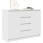 Aparador con cajones blanco 100,5x35x76 cm madera de ingeniería de , Aparadores - Ref: Foro24-3328444, Precio: 151,96 €, Desc...