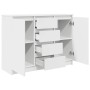 Aparador con cajones blanco 100,5x35x76 cm madera de ingeniería de , Aparadores - Ref: Foro24-3328444, Precio: 151,96 €, Desc...