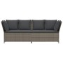 Sofá de jardín con cojines ratán sintético gris by , Outdoor sofas - Ref: Foro24-4104124, Price: 275,35 €, Discount: %