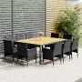 11-piece synthetic rattan garden dining set in gray color. by vidaXL, Garden sets - Ref: Foro24-3058567, Price: 951,85 €, Dis...
