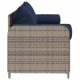 Sofá de jardín de 3 plazas con cojines ratán sintético gris von , Outdoor-Sofas - Ref: Foro24-4104179, Preis: 225,67 €, Rabat...