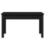 Banco de jardín madera maciza pino negro 80x44x45 cm de vidaXL, Bancos de jardín - Ref: Foro24-824001, Precio: 60,20 €, Descu...