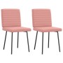 Sillas de comedor 2 unidades cuero sintético rosa by , dining chairs - Ref: Foro24-4101173, Price: 91,11 €, Discount: %