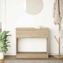 Mesa consola con cajones roble Sonoma 85,5x38,5x74,5 cm de , Mesas auxiliares - Ref: Foro24-861393, Precio: 64,75 €, Descuent...