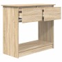 Mesa consola con cajones roble Sonoma 85,5x38,5x74,5 cm de , Mesas auxiliares - Ref: Foro24-861393, Precio: 64,75 €, Descuent...
