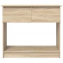 Mesa consola con cajones roble Sonoma 85,5x38,5x74,5 cm de , Mesas auxiliares - Ref: Foro24-861393, Precio: 64,75 €, Descuent...