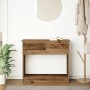 Mesa consola con cajones madera vieja 85,5x38,5x74,5 cm de , Mesas auxiliares - Ref: Foro24-861398, Precio: 64,54 €, Descuent...