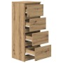 Aparador Artisan Roble 37,5x35x99 cm Madera de ingeniería by , Sideboards - Ref: Foro24-861705, Price: 81,29 €, Discount: %