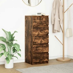 Aparador con cajones roble ahumado 37,5x35x99 cm von , Sideboards - Ref: Foro24-861764, Preis: 91,22 €, Rabatt: %