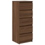 Aparador con cajones roble marrón 37,5x35x99 cm by , Sideboards - Ref: Foro24-861766, Price: 95,58 €, Discount: %