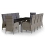 Garden dining set 11 pieces gray synthetic rattan by vidaXL, Garden sets - Ref: Foro24-3058558, Price: 1,00 €, Discount: %