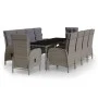 Garden dining set 11 pieces gray synthetic rattan by vidaXL, Garden sets - Ref: Foro24-3058558, Price: 1,00 €, Discount: %