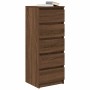 Aparador con cajones roble marrón 37,5x35x99 cm by , Sideboards - Ref: Foro24-861766, Price: 95,58 €, Discount: %