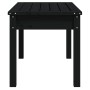 Banco de jardín madera maciza pino negro 80x44x45 cm de vidaXL, Bancos de jardín - Ref: Foro24-824001, Precio: 60,20 €, Descu...