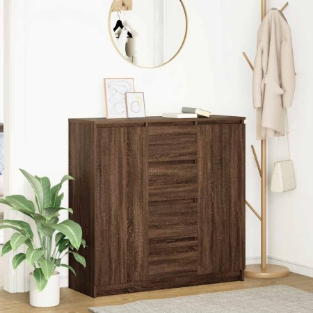 Aparador con cajones roble marrón 100,5x35x98,5 cm by , Sideboards - Ref: Foro24-3328459, Price: 163,45 €, Discount: %