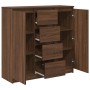 Aparador con cajones roble marrón 100,5x35x98,5 cm by , Sideboards - Ref: Foro24-3328459, Price: 163,45 €, Discount: %