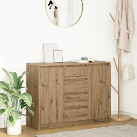 Aparador con cajones roble artesanal 100,5x35x76 cm by , Sideboards - Ref: Foro24-3328452, Price: 136,02 €, Discount: %