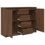 Aparador con cajones roble marrón 100,5x35x76 cm von , Sideboards - Ref: Foro24-3328450, Preis: 146,39 €, Rabatt: %