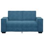 Sofá de 2 plazas terciopelo azul 120 cm by , Sofas - Ref: Foro24-4105019, Price: 227,54 €, Discount: %
