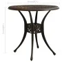 Mesa de jardín bronce aluminio fundido 78x78x72 cm de vidaXL, Mesas de jardín - Ref: Foro24-315582, Precio: 165,48 €, Descuen...