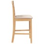 Taburetes de bar con cojines 2 uds madera maciza natural caucho von , Küchenhocker - Ref: Foro24-4102539, Preis: 121,77 €, Ra...