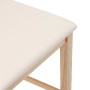 Taburetes de bar con cojines 2 uds madera maciza natural caucho von , Küchenhocker - Ref: Foro24-4102539, Preis: 121,77 €, Ra...