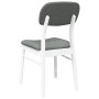 Sillas de comedor con cojines 2uds madera maciza blanco caucho von , Essstühle - Ref: Foro24-4102526, Preis: 156,67 €, Rabatt: %