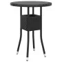 3-piece synthetic black rattan garden bistro set by vidaXL, Garden sets - Ref: Foro24-3058544, Price: 327,67 €, Discount: %