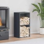 Leñero antracita 40x30x75 cm Acero laminado en frío by , Firewood bags and holders - Ref: Foro24-864193, Price: 86,47 €, Disc...