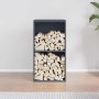 Leñero antracita 40x30x75 cm Acero laminado en frío by , Firewood bags and holders - Ref: Foro24-864193, Price: 86,47 €, Disc...