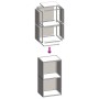 Leñero antracita 40x30x75 cm Acero laminado en frío by , Firewood bags and holders - Ref: Foro24-864193, Price: 86,47 €, Disc...