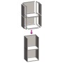 Leñero negro 40x30x80 cm Acero laminado en frío by , Firewood bags and holders - Ref: Foro24-864187, Price: 85,39 €, Discount: %