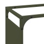 Leñero verde oliva 44x28x65 cm Acero laminado en frío de , Bolsas y soportes de leña - Ref: Foro24-864198, Precio: 54,75 €