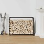 Leñero negro 90x28x65 cm Acero laminado en frío von , Brennholztaschen und -halter - Ref: Foro24-864203, Preis: 60,66 €, Raba...