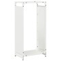 Leñero blanco 44x28x90 cm Acero laminado en frío de , Bolsas y soportes de leña - Ref: Foro24-864208, Precio: 60,94 €, Descue...